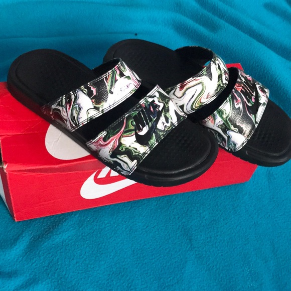 nike benassi duo ultra slide marble